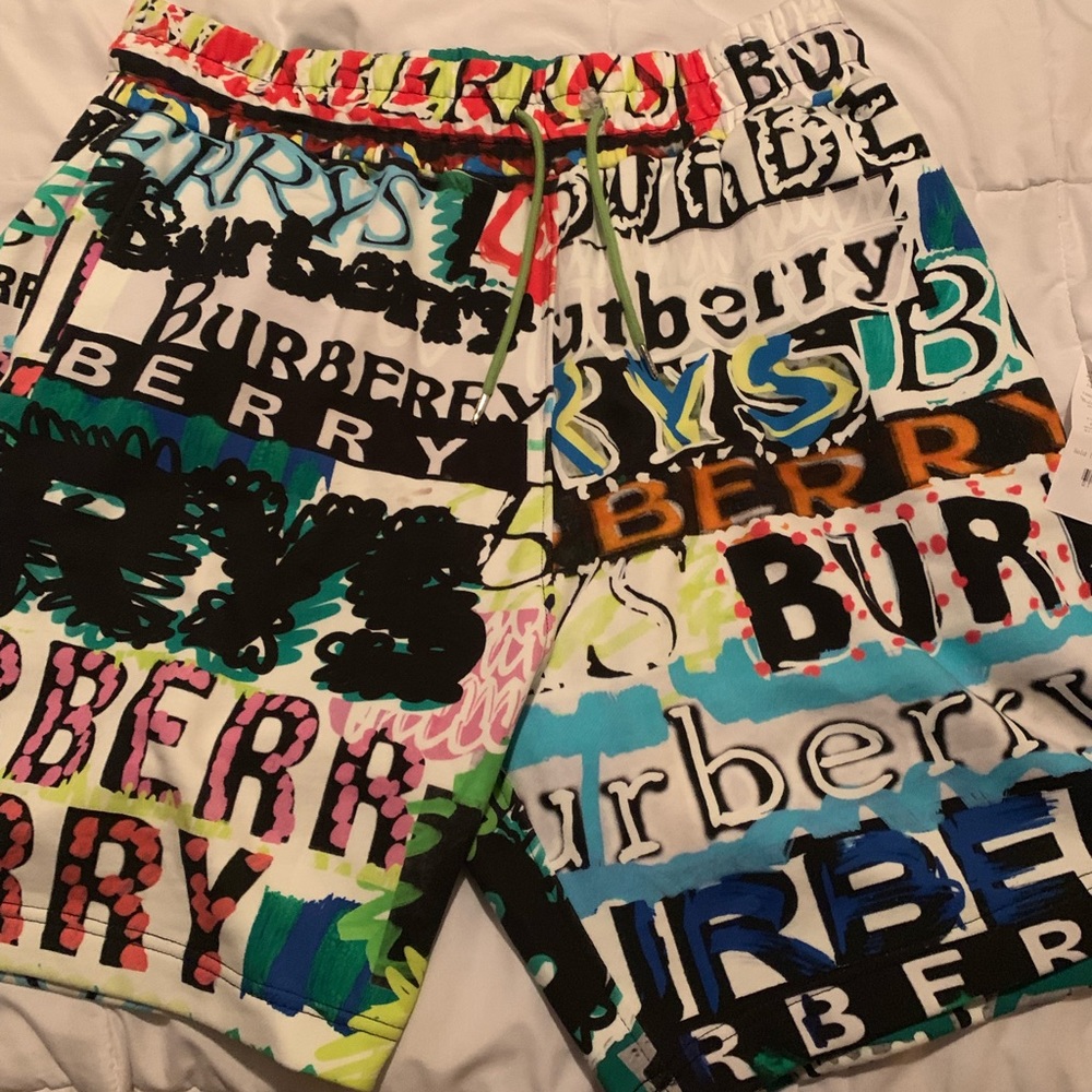 Burberry graffiti shorts